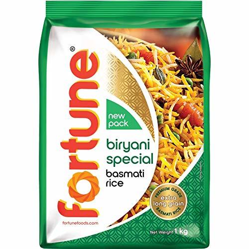 Fortune Biryani Special Extra Long GrainBasmati Rice 1 Kg for Cooking