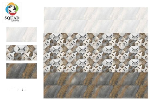Ceramic Wall Tiles - 30x60 cm, Wear-Resistant, Polished Finish, 5-10 mm Thickness, Rectangular Shape, Available in Any Color - Squad Digital Series