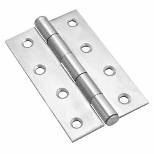 Silver 3 Inch Stainless Steel Premium Hinges, 5 Inch X 12 Gauge 2.5 Mm Size