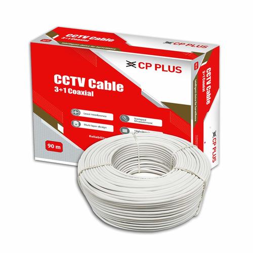 Cp Plus 3+1 Coaxial Pure Copper Cctv Camera Cable For Surveillance Use Core Material: 90 Mtr