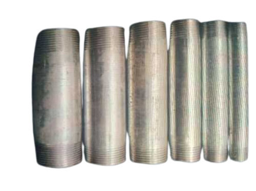 Silver Round Gi Pipe Nipples For Pipe Fitting Use