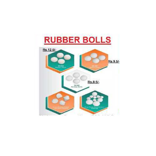 White 16, 25, 30mm Sieve Cleaning Rubber Balls For Seeds - Hardness: 45