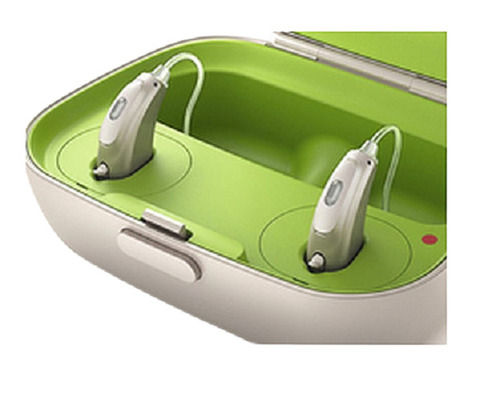 Silver Battery Operated Lightweight Rechargeable Wireless Phonak Bolero B Pr Hearing Aids