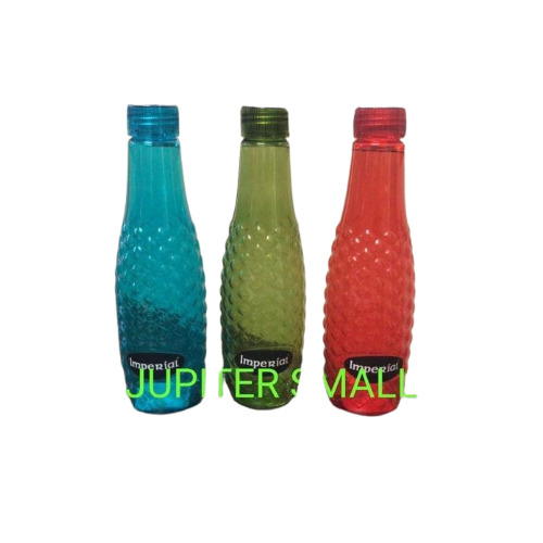 Hammered Plastic Water Bottle - Compact Size, Multiple Colors | Lightweight, Textured Grip, Screw-On Lid, BPA-Free