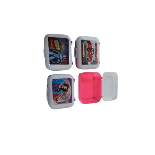 Rider Small Plastic Lunch Box - Multicolor Compact Size for Easy Portability Durable Plastic Multiple Compartments Leak-Proof Lids Microwave-Safe Easy to Clean