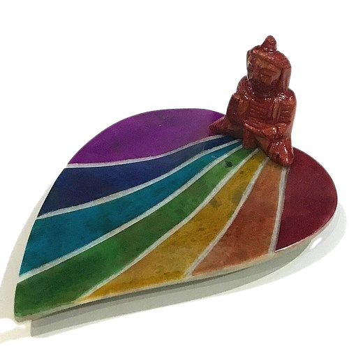 Soapstone Leaf Incense Holder 