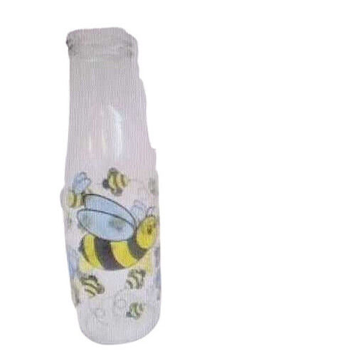 Sturdy Design Printed Glass Milk Bottle