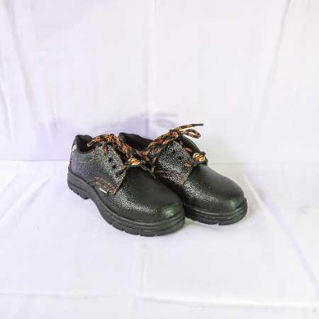 Alfa Industrial Safety Shoes With Pu Sole And Upper Buff Barton Split Leather 1.8-2.0mm