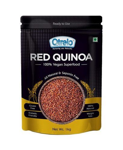 Qtrelo Red Quinoa Seeds 1 Kg ग्लूटेन मुक्त और फाइबर से भरपूर