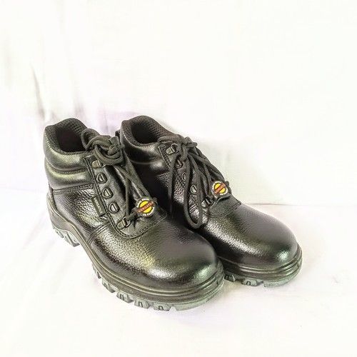 Black Thermal Resistance Nitrile Ankle Safety Shoes