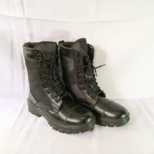 Black Skin Friendly Army Ankle Safety Shoes at Best Price in Surat ...
