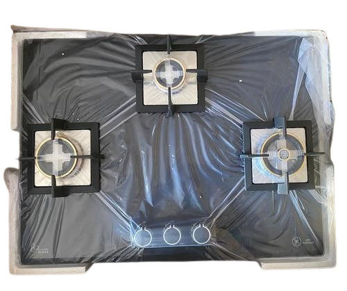 3 Burner Unbreakable Glass Gas Stove