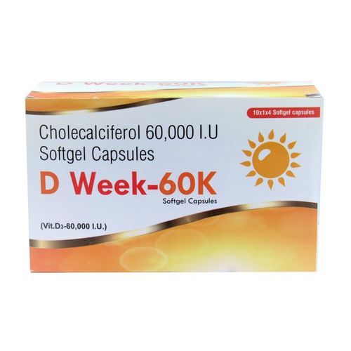 D Week-60K (Strip Of 4 Capsules)