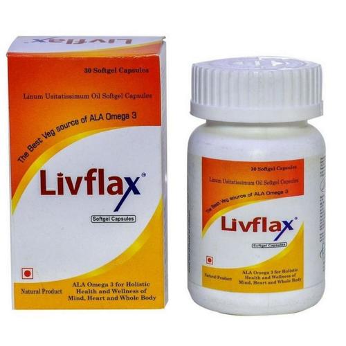 Livflax Softgel (30 Capsules) For Mind, Heart And Whole Body Dosage Form: Capsule