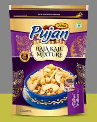 Tasty And Fresh Pujan Raju Kaju Namkeen(Salty And Sweet) Fat: 15 Grams (G)