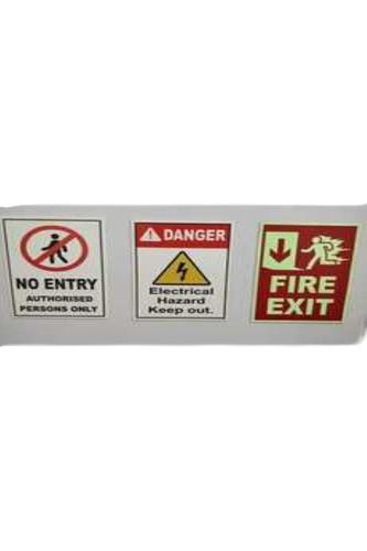 Mild Steel Body Material Retro Reflective Safety Sign Board In Multicolor Size: As Per Customer