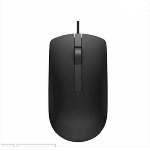 Dell 3.5-Foot Wired High Precision Optical Sensor 3 Buttons Mouse With Rubber Side Grips Application: For  Laptop And Desktop