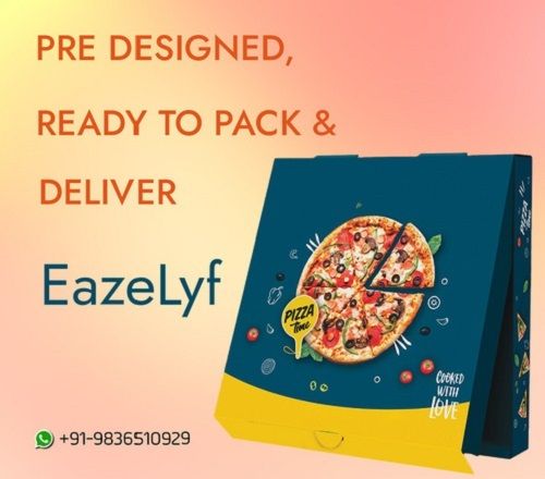 Microwaveable Recyclable Fine Finish Foodsafe Corrugated Pizza Box