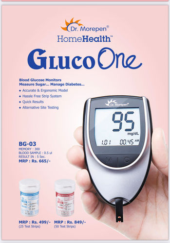 Accurate and Ergonomic Dr Morpen Glucometer with 25 Strips