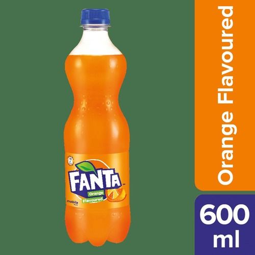 Mouthwatering Taste Hygienic Prepared Orange Flovor Fanta Cold Drink (600 Ml)