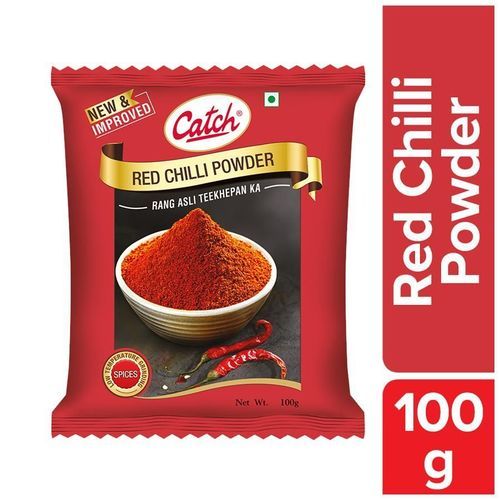 Dried Spicy And Hot Taste Catch Red Chilli Powder With Net Weight 100G