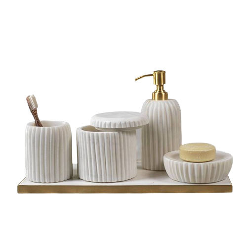 White Marble Bathroom Accessories