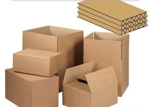 Die Cut Matte Finish Brown Plain Corrugated Boxes For Food And Sweet Packaging