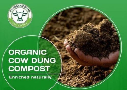 Brown Organic Cow Dung Compost Fertilizer For Better Plant Growth