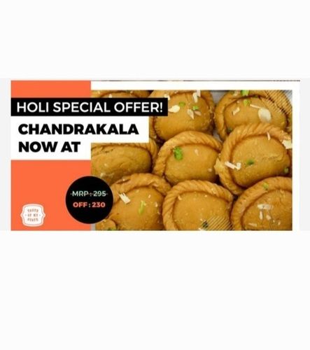 Delicious Taste and Mouth Watering Chandrakala Sweets