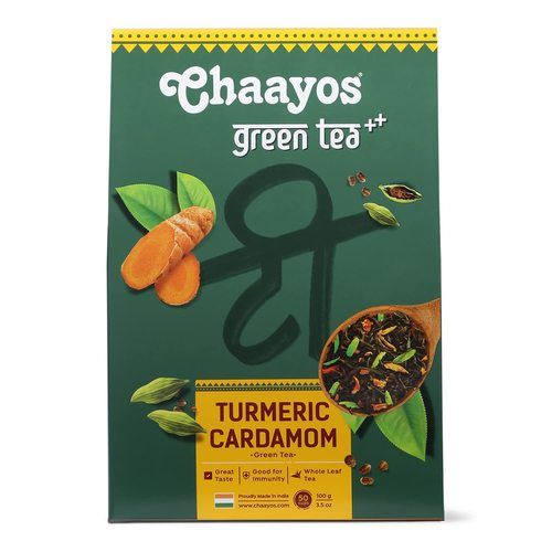 100% Natural And Fresh 100G Organic Turmeric Cardamom Green Tea Flower