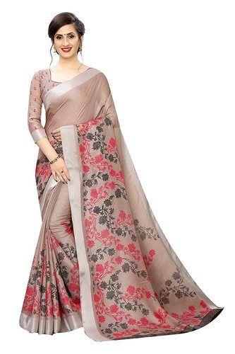 Casual Wear Printed Ladies Cotton Saree, 6.3 M (with Blouse Piece) in  Kanpur at best price by Moti LAL Pawan Kumar - Justdial