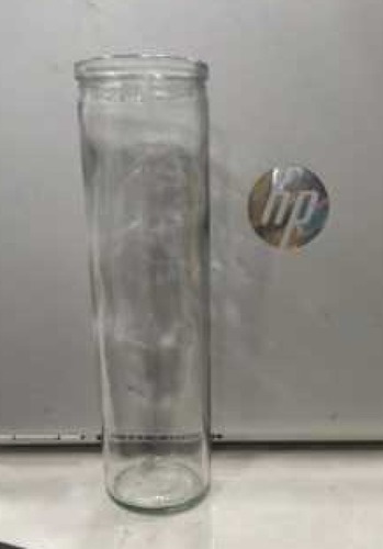 पोर्टेबल ट्रांसपेरेंट 7 डेज़ प्रेयर कैंडल ग्लास जार 20 लॉन्ग