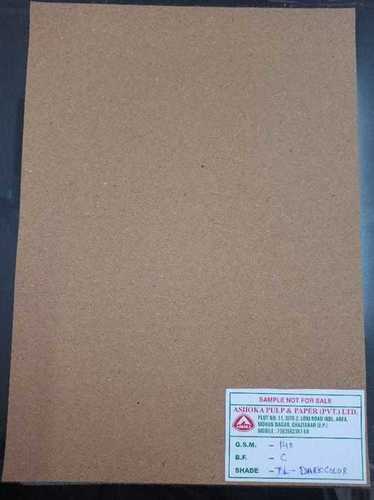 Moisture Proof Natural Brown Kraft Paper With Rectangular Shape With 70 Gsm - 280 Gsm Weight