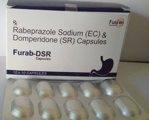  Furab-Dsr Rabeprazole सोडियम और डोमपरिडोन टैबलेट, अतिरिक्त पेट के एसिड को रोकने के लिए वाणिज्यिक के लिए सामान्य दवाएं 