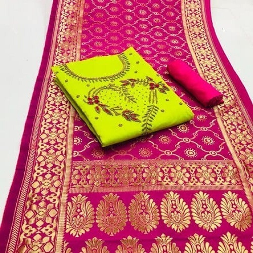 Nira by Faiza Saqlain Embroidered Raw Silk Unstitched 3Pc Suit - ARIYA in  2024 | Raw silk, India dress, Fabric stores online
