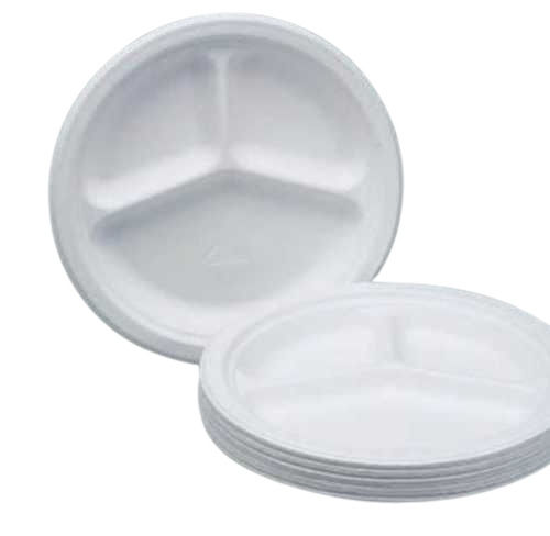 Round Light Weight Disposable Thermocol Plates