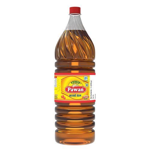 100% Pure And Organic Pawan Mustard Sarso Seeds Cooking Oil Pack Size 1 Ltr