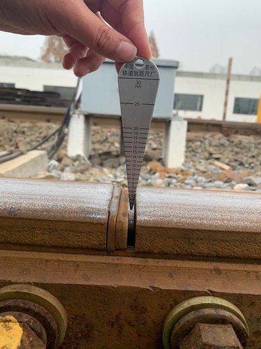 Stainless Rail Gap Gauge Ruler for Measurement Distance Between Two Adjoining Rails