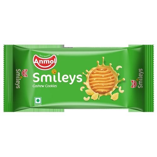 Hygienically Prepared Ready To Eat Gluten Free Sweet Anmol Smileys Cashew Cookies