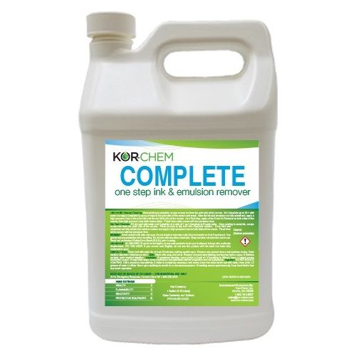 Kor-Chem Complete One Step Ink And Emulsion Remover, Printing Ink Chemical  Boiling Point: 240Oc