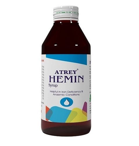 Atrey Hemin Syrup For Iron Deficiency Homeopathy Supplement Available In 200 Ml