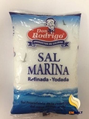 White Don Rodrigo Sal Marina Refinada Yodada Refined Iodized Salt For Cooking