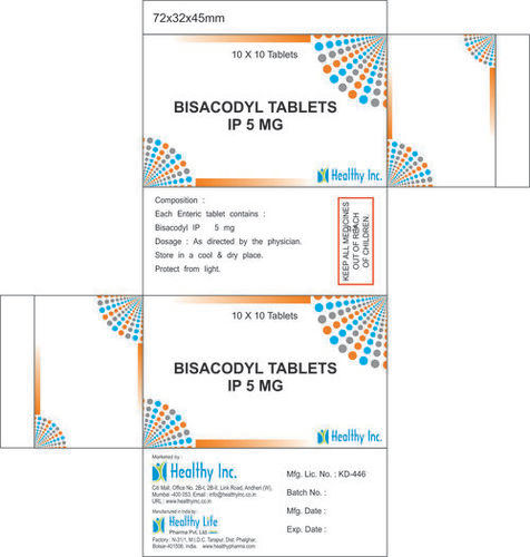 Bisacodyl Tablets IP 5 mg