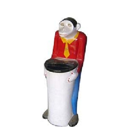 Fine Finish Multi Color Fiber Glass Monkey Dustbin For School College,  Garden And Zoo at Best Price in Ahmedabad | Radhe Fiber Glass