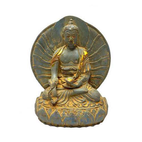 Handmade Gautama Buddha As Medicine Brass Statue DI712