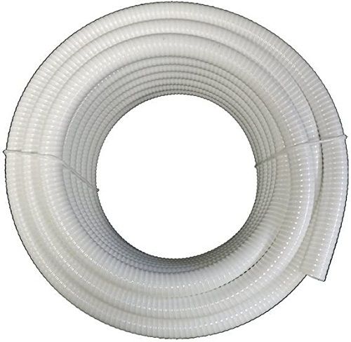 1 1/2" Dia. X 50 Ft White Flexible Pvc Pipe, Hose, Tubing For Pools, Spas And Water Gardens