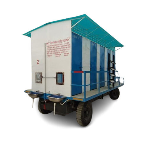 Four Wheel Type Mobile Toilet Van (Tank Capacity 400-2500 Ltr)