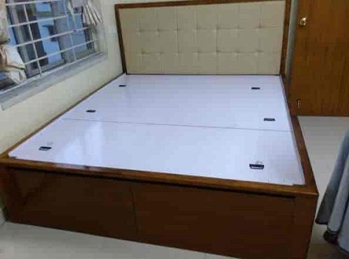 100% Wood White Color Comfortable And Easy To Clean And Maintain Plywood Bed