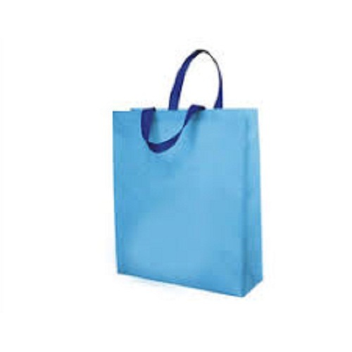 डिस्पोजेबल 100% फ़ैब्रिक ब्लू कलर शॉपिंग हैंड कैरी बैग, टिकाऊ, पर्यावरण के अनुकूल, पुनर्नवीनीकरण समस्याओं से बचें, और प्रदूषण कम करें