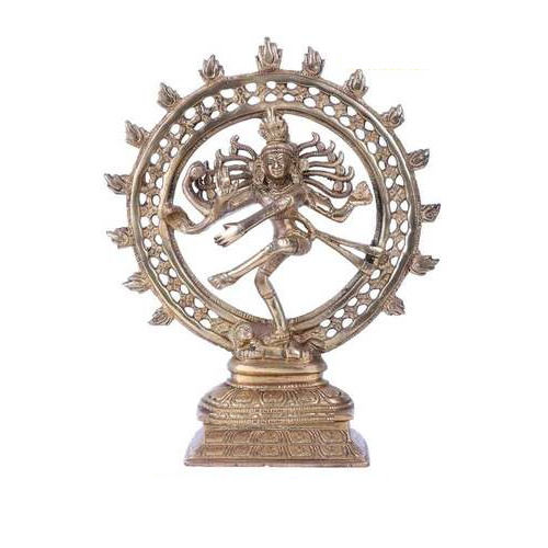 Handmade Divineind Antiquated Nataraja Brass Statue JS-N-04